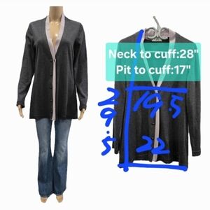 Giorgio Grati 100% New Wool Cardigan Size L